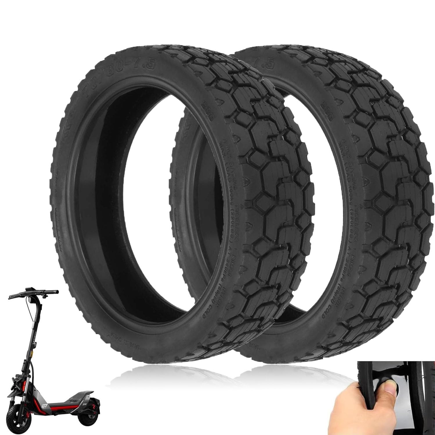 Amazon.com: RidTianTek 70/60-7.5 Tubeless Tire 11 inch for Segway